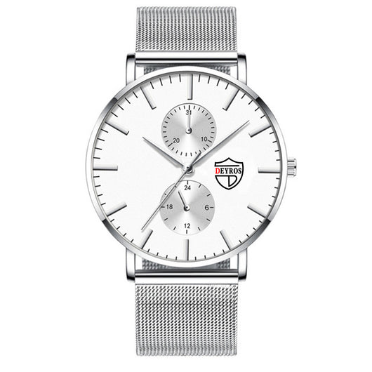 Reloj de Hombre Elegante con Malla Chapada al Vacío - Image 9