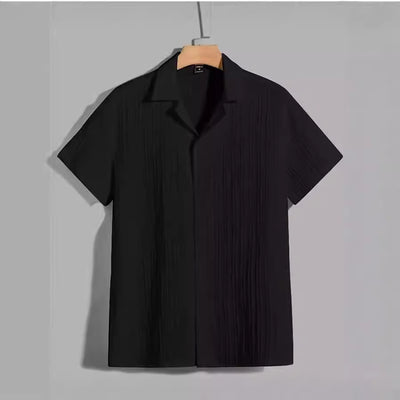 Camisa Polo Rayas Clásica Cuello Italiano Manga Corta - Image 6