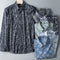 Camisa Estampada de Fibra de Bambú para Hombre