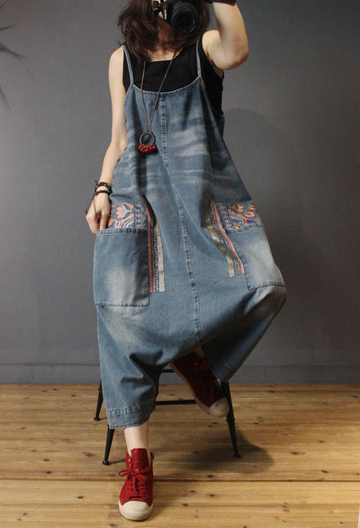 Overol Denim Suelto Estilo Moderno para Mujer - Image 11