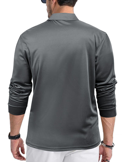 Camisa Suelta de Manga Larga en Color Sólido para Hombre - Image 18