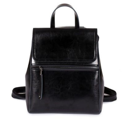 Mochila Vintage de Cuero Encerado para Mujer - Image 6