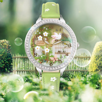 Reloj de Cerámica Suave Estilo Mori Girl Luminoso Resistente al Agua
