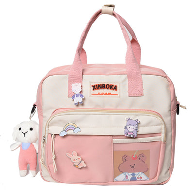 Bolso Canvas Estilo Japonés de Gran Capacidad con Asa al Hombro - Image 2