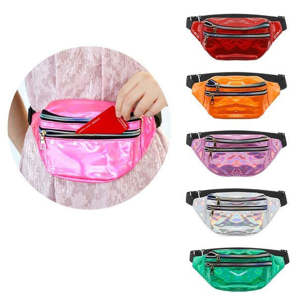 Riñonera Deportiva Reflectante Láser para Hombre y Mujer - 7 Colores