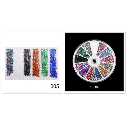 Fragmentos de Vidrio Diamante para Uñas - Acabado Oro y Plata - Image 9