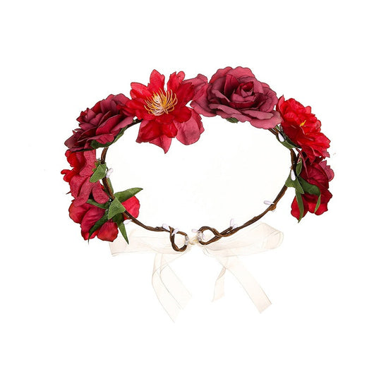 Guirnalda Floral de Rosas Coloridas para el Cabello - Image 11
