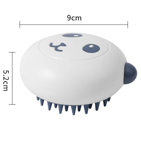 Cepillo de Baño Suave para Mascotas - Diseño Panda con Cerdas Silicona