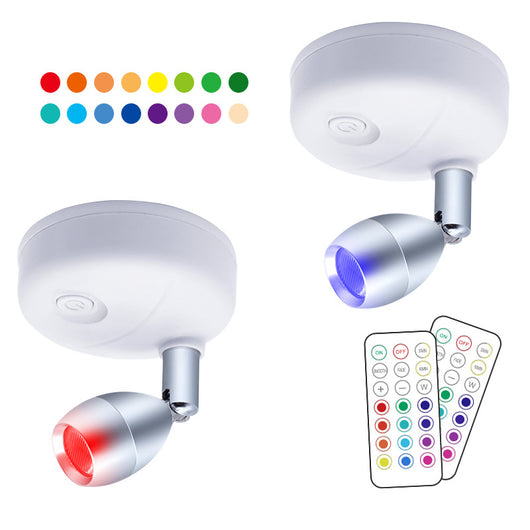 Foco LED Inalámbrico RGB con Control Remoto y Ángulo Ajustable - Image 7