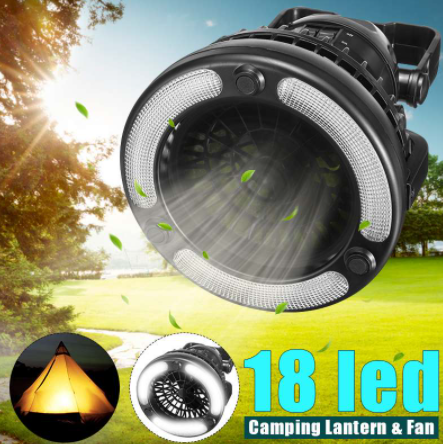 Ventilador Camping 18 LED - Luz y Aire Fresco en Uno - Image 9