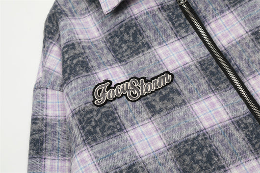 Camisa Chaqueta de Cuadros Vintage para Hombre - Image 8