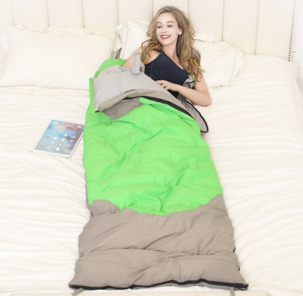 Saco de Dormir de Plumón para Adultos - Ligero y Cálido para Otoño e Invierno