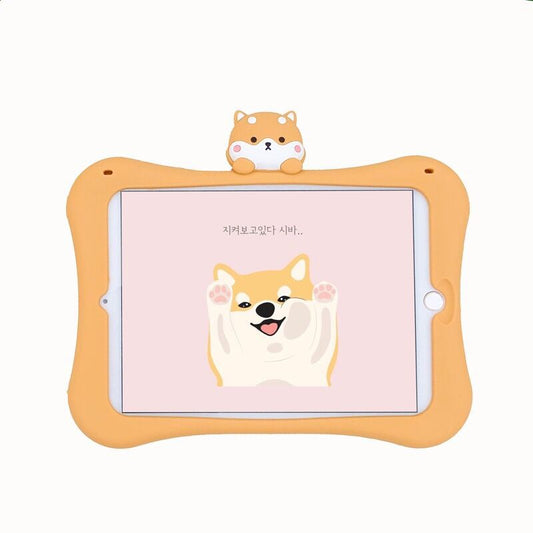 Funda iPad Protectora Corgi Cartoon con Asa - Resistente a Caídas