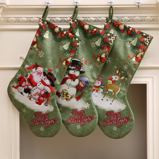 Adorno Navideño Relleno de Caramelos - Calcetín Grande para Regalos - Image 9