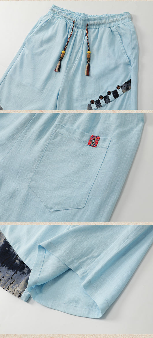 Traje Casual de Algodón y Lino para Hombre - Image 11