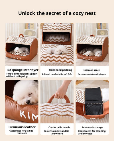 Caseta Semiencerrada Cuadros para Perros - Image 8