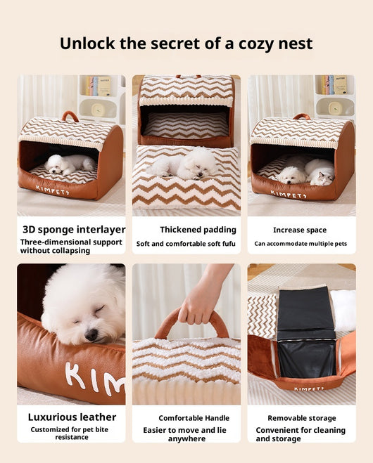 Caseta Semiencerrada Cuadros para Perros - Image 8
