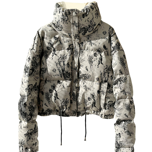 Abrigo Acolchado Suelto de Algodón para Mujer - Estilo Casual - Image 5