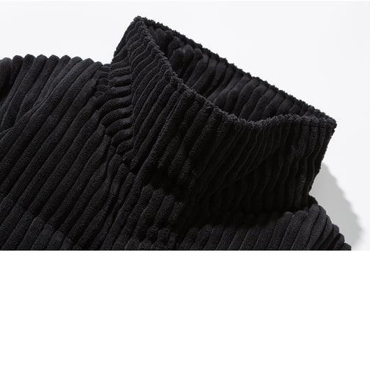 Chaqueta de Invierno Corduroy con Cuello Alto - Abrigo Suelto y Cálido para Hombre - Image 12