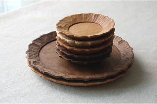Bandeja de Té Japonesa Artesanal en Madera con Encaje Tallado a Mano - Image 18