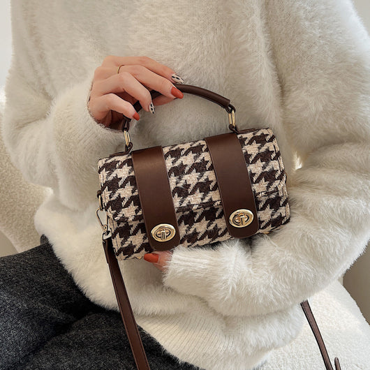 Bolso Boston Cuadros Houndstooth para Mujer - Image 11