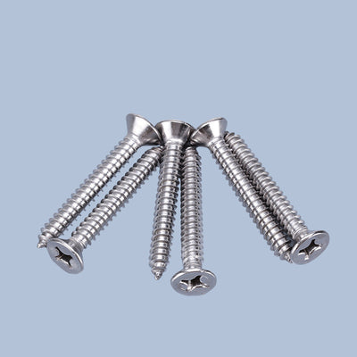 Tornillos Autorroscantes de Acero Inoxidable 304 Cabeza Plana Cruciforme - Image 5