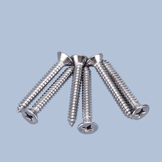 Tornillos Autorroscantes de Acero Inoxidable 304 Cabeza Plana Cruciforme - Image 5