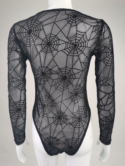 Playera Larga Ajustada con Encaje y Detalles de Cadena - Image 8