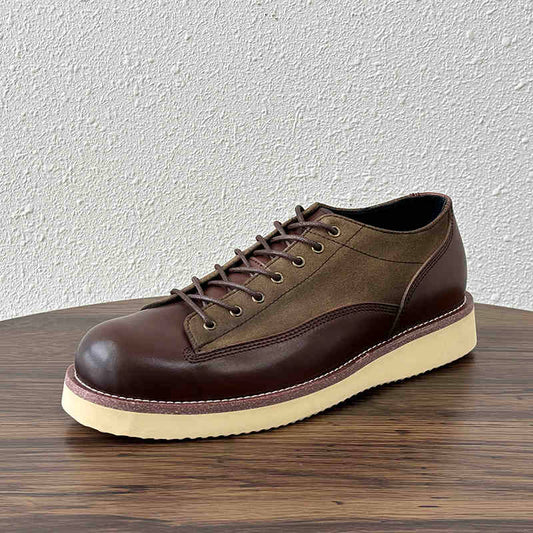 Zapatos Casuales Retro de Plataforma con Combinación de Colores