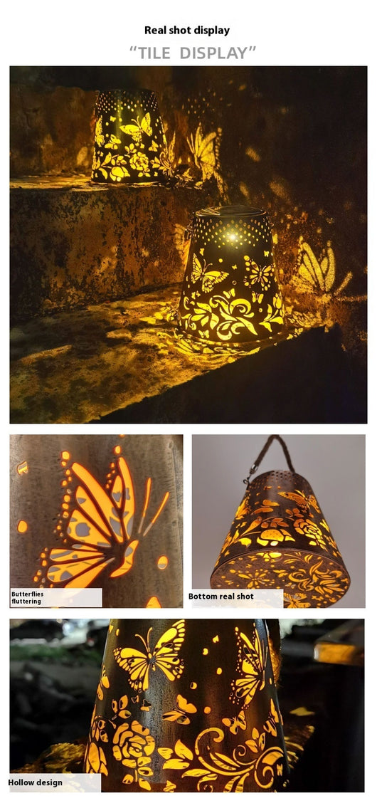 Lámpara Solar Mariposa para Jardín - Decoración Luminosa Hueca - Image 8