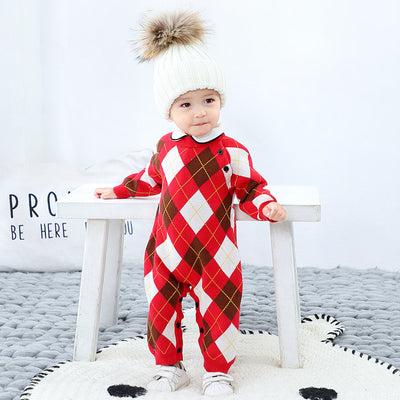 Jumpsuit Tejido para Bebé - Conjunto Acogedor de Otoño