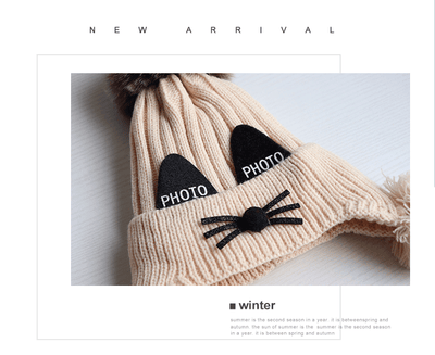 Conjunto Gorro, Bufanda y Guantes de Lana para Niños - Diseño Gato Adorable - Image 14