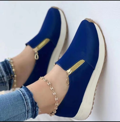 Zapatillas Deportivas para Mujer con Cierre de Cremallera y Punta Fina - Image 9
