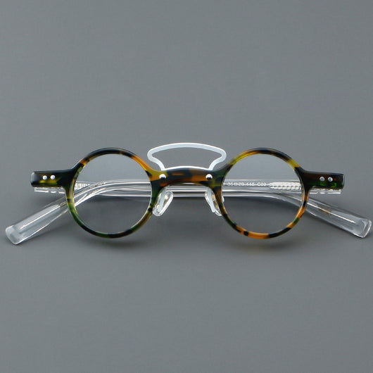 Gafas Retro Marco Redondo Pequeño Estilo Japonés - Image 20