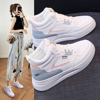 Zapatillas Altas para Mujer Modelo Delgado Transpirables y Versátiles