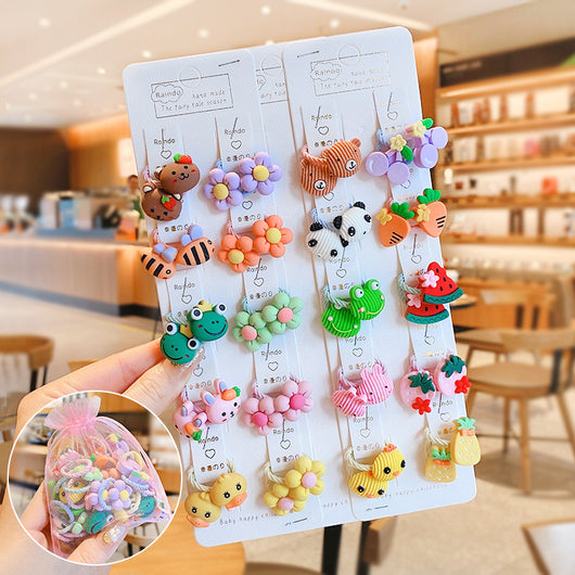 Set de 20 Elásticos Coloridos para el Cabello Infantil - Image 10