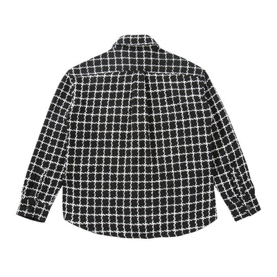 Chaqueta Camisa Cuadros Blanco y Negro - Estilo Urbano Versátil - Image 5