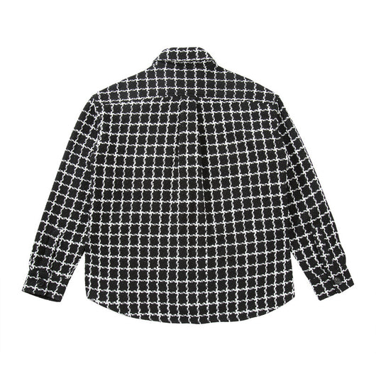Chaqueta Camisa Cuadros Blanco y Negro - Estilo Urbano Versátil - Image 5