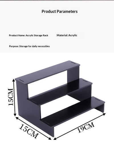 Estantería de Almacenamiento Acrílico Negro - Ensamblaje sin Herramientas - Image 10
