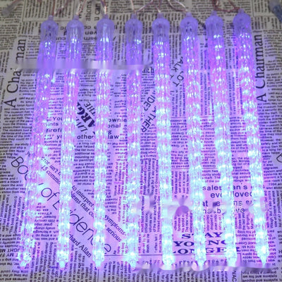 Lámpara Solar Navideña con Luces LED en Forma de Cono de Hielo - Image 26