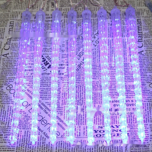 Lámpara Solar Navideña con Luces LED en Forma de Cono de Hielo - Image 26