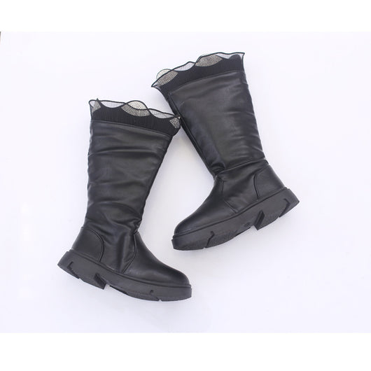 Botas Infantiles de Cuero con Forro de Algodón y Cachemira - Image 13