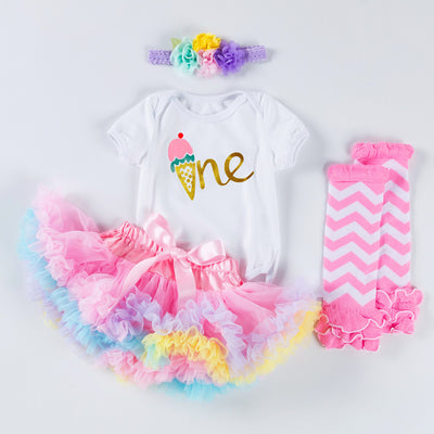 Enterizo de Cumpleaños para Bebé Niña con Letras del Alfabeto - Image 4