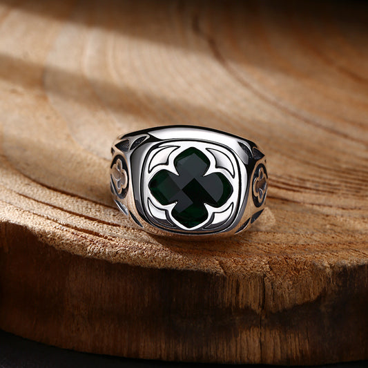 Anillo Abierto Retro Personalizado - Joya Trendy con Diseño Único