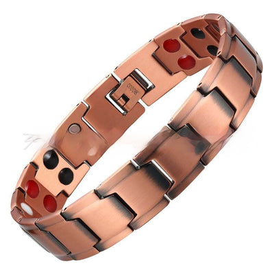 Pulsera Magnética para Hombre Minimalista Cobre Rojo - Image 6
