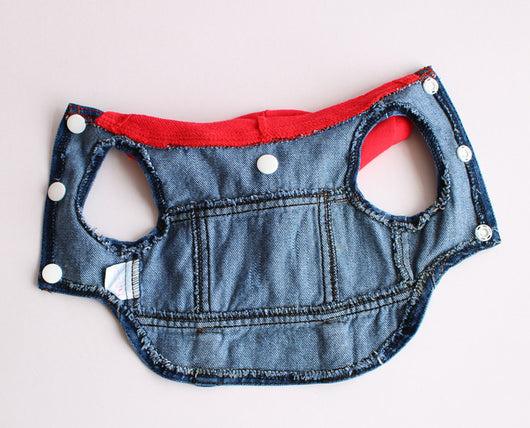 Abrigo Tejido con Capucha para Mascotas - Diseño Denim Primavera - Image 15