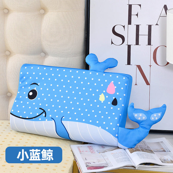 Almohada Infantil de Látex Natural Tailandés con Seda de Hielo - Fresca y Transpirable para Niños 1-6 Años