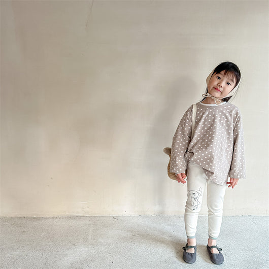 Leggings Infantiles Estampado Conejo Otoño - Diseño Adorable - Image 3