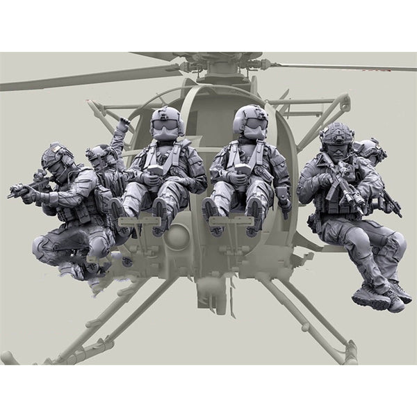 Figura Militar Moderna - Conjunto de 6 Soldados sin Resina - Image 5