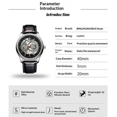 Reloj de Cuarzo Impermeable para Hombre con Estilo Moderno - Image 6
